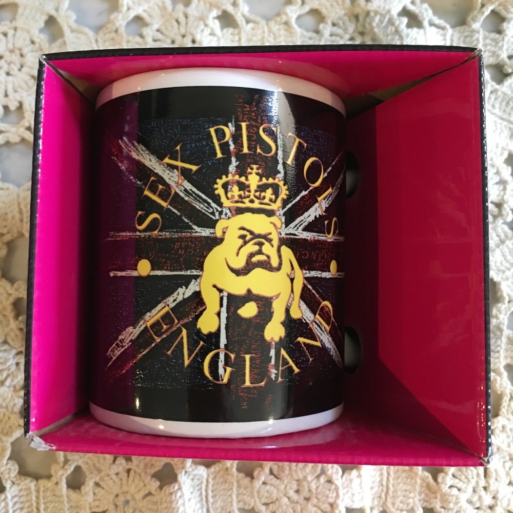 NIB Sex Pistols Bulldog England Coffee Mug Cup 2009 Collectible